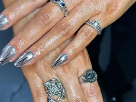 Mani or pedi extension without color